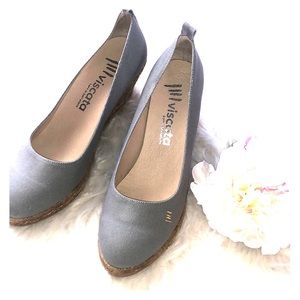 Viscata‎ 42 Ash Canvas Espadrilles Wedge Marquesa